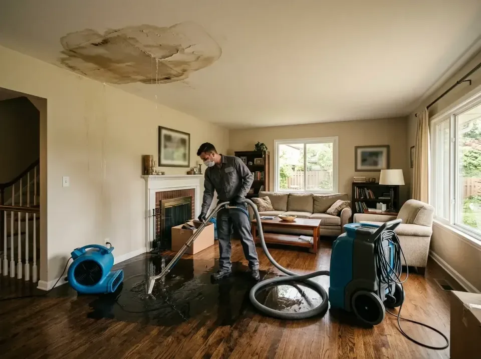 attic-pipe-burst-ceiling-drip-008 — frequently asked questions, Water Damage Restoration & Carpet Care in Springdale, PA